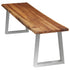 Rustika Rowe -  3 Piece Dining Set Solid Acacia Wood Brown